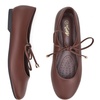 image:imageTrary Mary Jane Shoes Women Lace Up Ballet Flats DressDark Brown