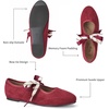 image:imageTrary Sorise Ballet Flats Mary Jane Shoes Women Ballerina Flat with BowBurgundy