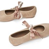 image:imageTrary Sorise Ballet Flats Mary Jane Shoes Women Ballerina Flat with BowKhaki