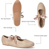 image:imageTrary Sorise Ballet Flats Mary Jane Shoes Women Ballerina Flat with BowKhaki