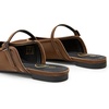 image:imageTrary Women Mary Jane Mule Flats Square Toe Slip On Adjustable Strap ShoesBrown