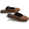 image:imageTrary Women Mary Jane Mule Flats Square Toe Slip On Adjustable Strap ShoesBrown