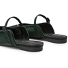 image:imageTrary Women Mary Jane Mule Flats Square Toe Slip On Adjustable Strap ShoesDeep Forest Green