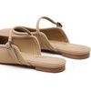 image:imageTrary Women Mary Jane Mule Flats Square Toe Slip On Adjustable Strap ShoesKhaki