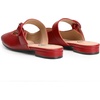 image:imageTrary Women Mary Jane Mule Flats Square Toe Slip On Adjustable Strap ShoesPu Red