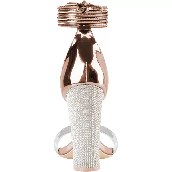 Women's High Heels Chunky Heels Sandals for Women Comfy Open Toe Strappy Rhinestone Heeled Sandals White Silver Gold Black Ankle Clear Heels for Party Wedding