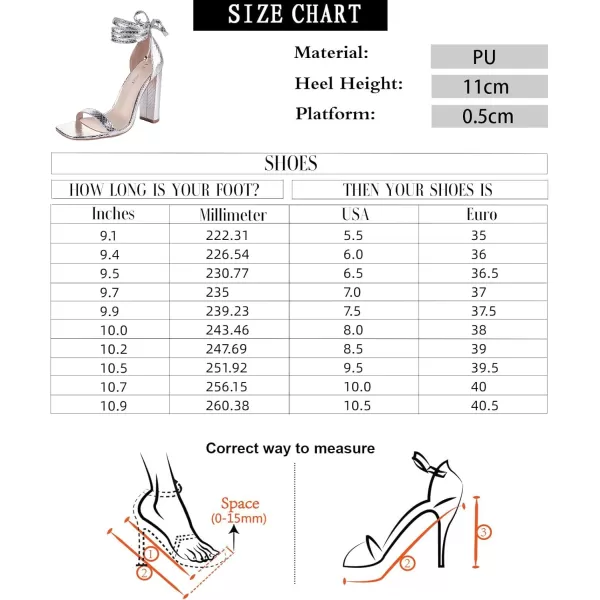 Women's High Heels Chunky Heels Sandals for Women Comfy Open Toe Strappy Rhinestone Heeled Sandals White Silver Gold Black Ankle Clear Heels for Party Wedding