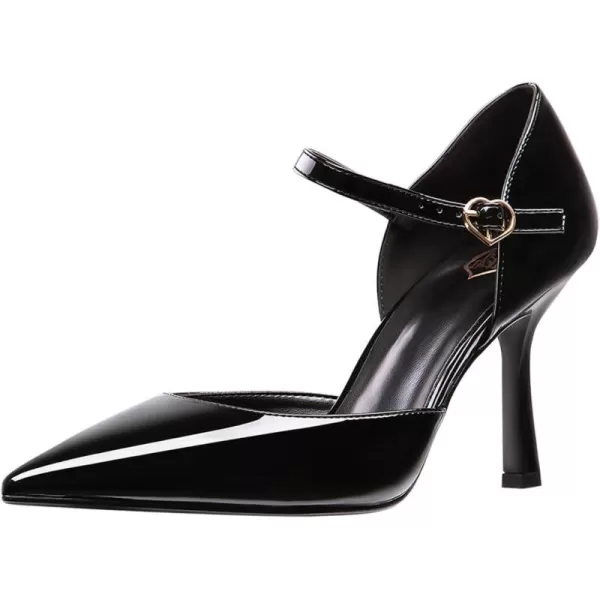 LALA IKAI Women's Ankle Strap Pumps Pointed Toe Stiletto Heels Dressy Sandals Buckle Mary Jane Pumps for Party Shoes