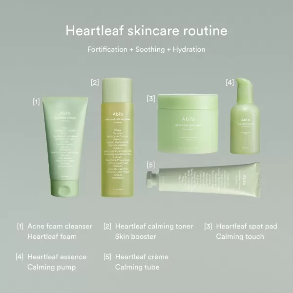 Abib Acne Foam Cleanser Heartleaf Foam 507 fl oz  150 ml I Hydrating Mild Acidic Daily Facial Cleanser Panthenol B5 Soothing for Irritated Skin and Acne Pimple Care