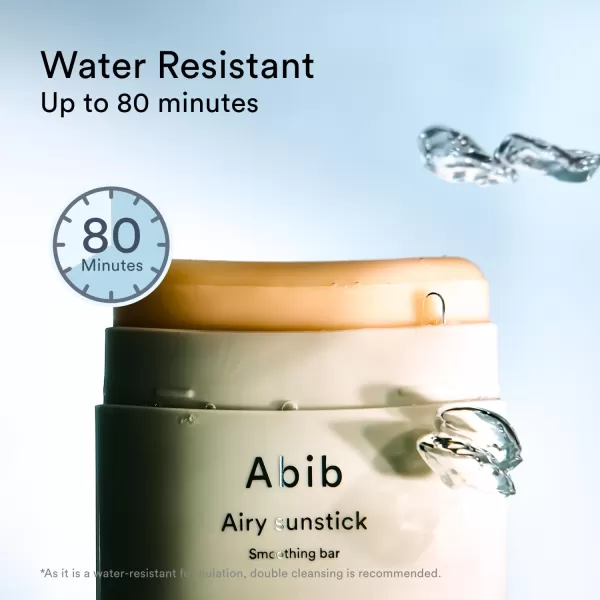 Abib Airy Sunstick Smoothing Bar SPF50  NonSticky Matte Finish Sun Protection for Face and Body Longlasting Korean Sun Stick1 Count Pack of 1