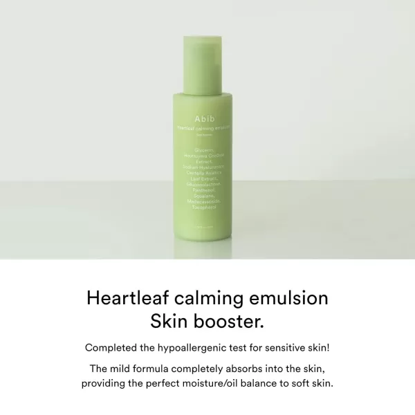 Abib Calming 2 Step Set with Cleanser I Heartleaf Calming Trio All in One Soothing Acne Pimple Mild Acidic for Senstive Skin Irritated Skin