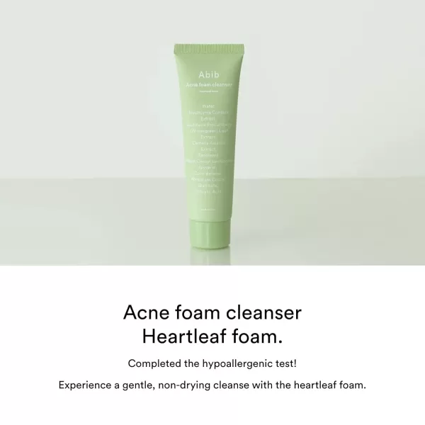 Abib Calming 2 Step Set with Cleanser I Heartleaf Calming Trio All in One Soothing Acne Pimple Mild Acidic for Senstive Skin Irritated Skin