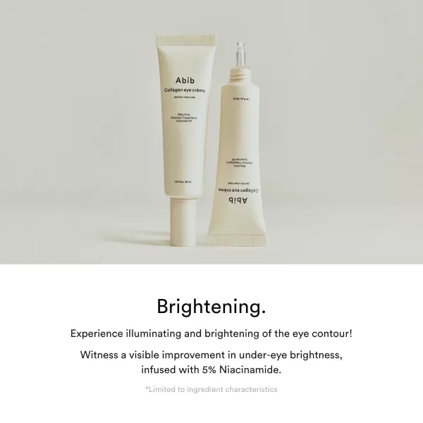 Abib Collagen Eye Crme Jericho Rose Tube for Dark Circles and Puffiness Under Eye Fine Lines
