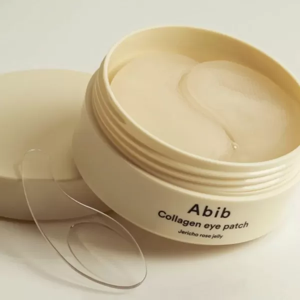 Abib Collagen Eye Patch Jericho Rose Jelly 60 Patches Vegan Collagen Transparent Hydrogel Under Eye Mask for Sensitive Plumper Skin