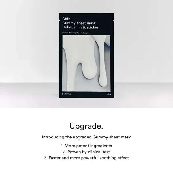 Abib Gummy Sheet Mask 10 Sheets Collagen MilkCollagen Milk
