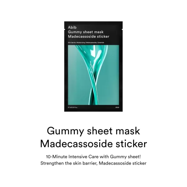 Abib Gummy Sheet Mask 10 Sheets Collagen MilkMadecassoside