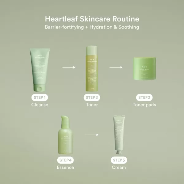 Abib Heartleaf Spot Pad Calming Touch 80 Pads  Heartleaf Essence Calming Pump 169 fl oz  50ml