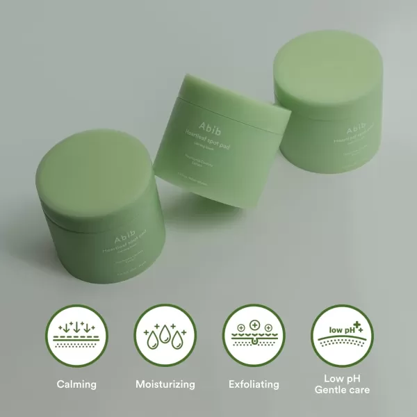 Abib Heartleaf Spot Pad Calming Touch 80 Pads I Toner Pads for Face Redness Relief Instant Calming Moisturizing Facial Toner Light Texture Easy to useUnscented