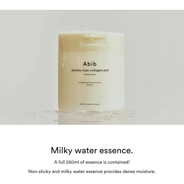 Abib Jericho Rose Collagen Pad Firming Touch 60 Pads  Toner Pads with Collagen Extract Skin Hydration