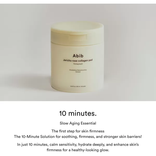 Abib Jericho Rose Collagen Pad Firming Touch 60 Pads  Toner Pads with Collagen Extract Skin Hydration