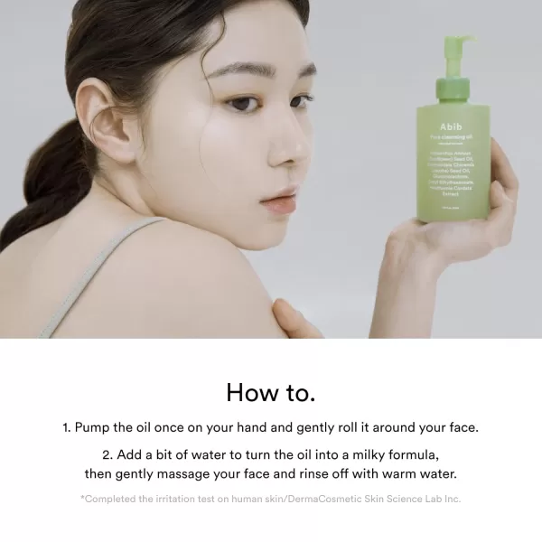 Abib Pore Cleansing Oil Heartleaf OilWash 710 fl oz  210ml I Gentle Cleansing Oil for Sensitive Skin Mild Cleanser Blackheads Pore Care Double Cleansing Korean Skincare