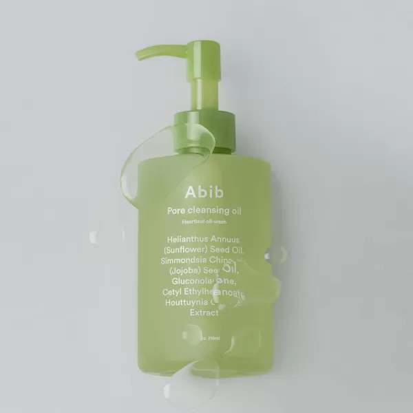 Abib Pore Cleansing Oil Heartleaf OilWash 710 fl oz  210ml I Gentle Cleansing Oil for Sensitive Skin Mild Cleanser Blackheads Pore Care Double Cleansing Korean Skincare