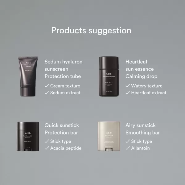 Abib Sedum Hyaluron Sunscreen Protection Tube 169 fl oz  150ml I Reef Safe Easy Washable NonSticky Sun Cream Allantoin for Calming Less Stress Sensitive Skin