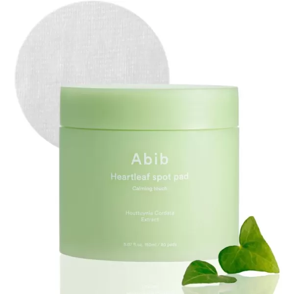 Abib Heartleaf Spot Pad Calming Touch 80 Pads I Toner Pads for Face Redness Relief Instant Calming Moisturizing Facial Toner Light Texture Easy to useFresh
