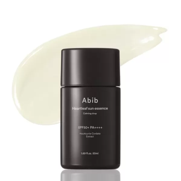 Abib Heartleaf Sun Essence Calming Drop 169 fl oz  50ml I 2 in 1 SPF Essence to Sun Care Calming Less Stress Soothing Heartleaf Essence Senstive Skin