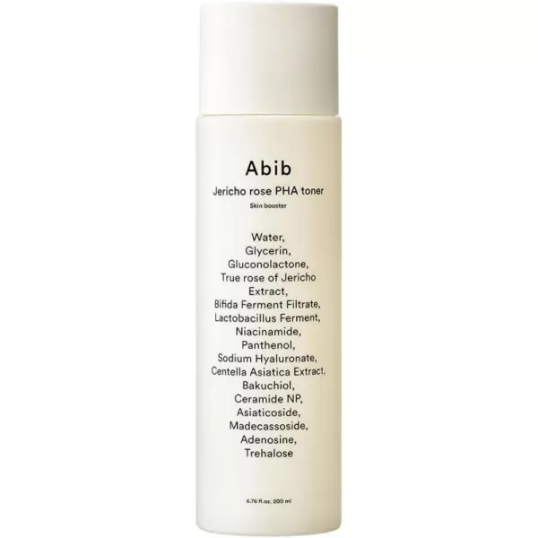 Abib Jericho Rose PHA Toner Skin Booster 200ml  676 floz I Hydrating Firming Korean Skincare Bifida Bakuchiol EcoCeramide and Vegan Peptides