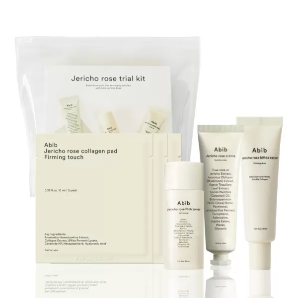 Abib Jericho Trial Kit Travel Kit  Korean Skincare Toner Pads Cream Serum Travel Essentials Gift Set