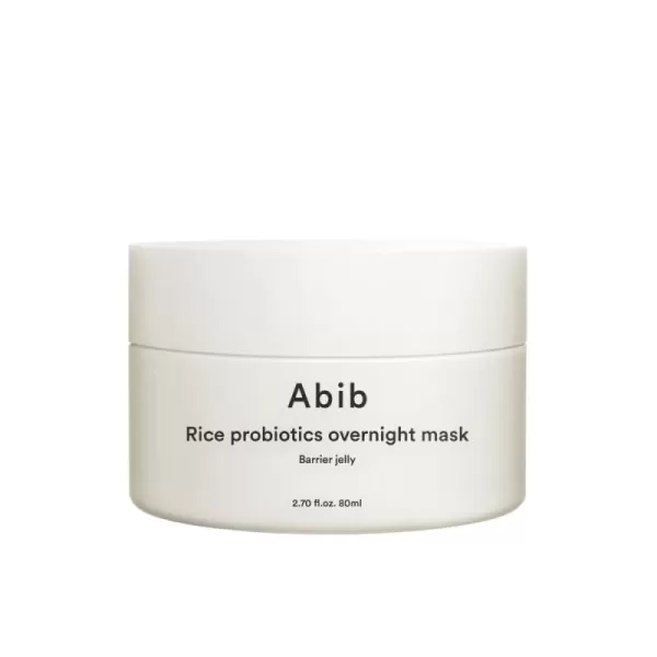 Abib Rice Probiotics Overnight Mask Barrier Jelly 271 fl oz I Intensive Hydrating Nourishing for Skin Barrier Bouncy Skin Texture Less Stress