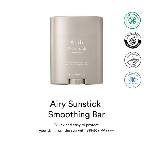 Abib Airy Sunstick Smoothing Bar SPF50 ampamp Abib Heartleaf Calming Toner Skin Booster