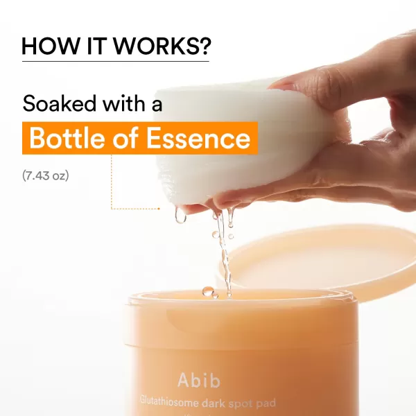 Abib Glutathiosome dark spot pad Vita touch 60 Pads  743 floz  Korean Skincare Dark Spot Hyperpigmentation Toner Pads for Sensitive Uneven Skin  Niacinamide Viatmin C