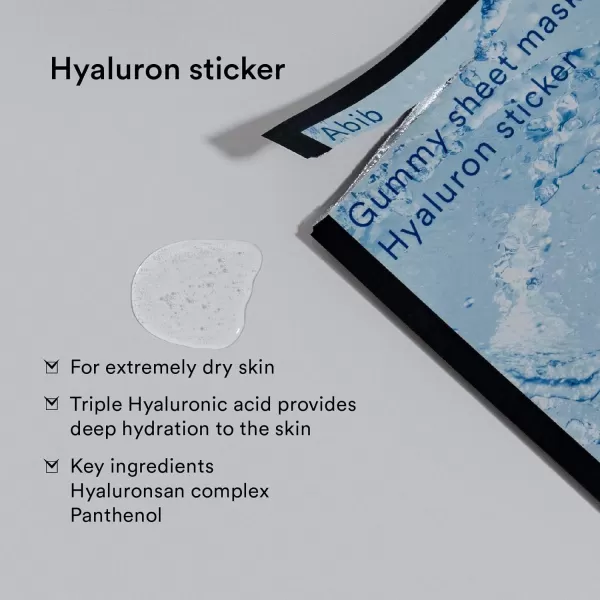 Abib Gummy sheet mask Hyaluron Sticker 27ml 10pcs