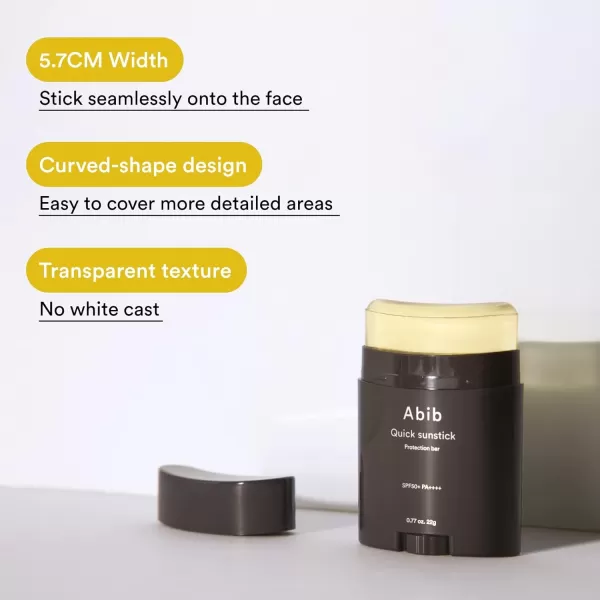 Abib Quick Sunstick Protection Bar SPF50 078 Oz  Abib Heartleaf Calming Toner Skin Booster 71 fl oz