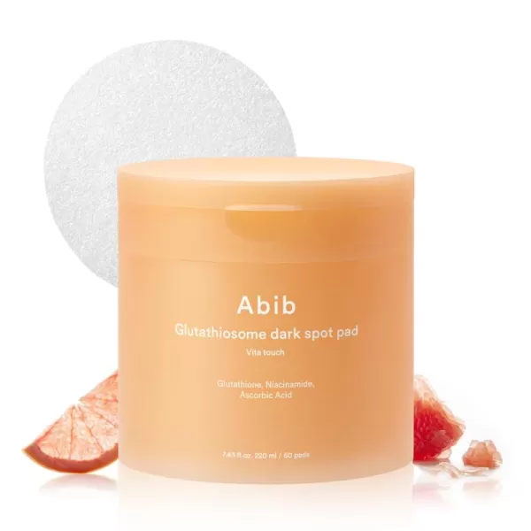 Abib Glutathiosome dark spot pad Vita touch 60 Pads  743 floz  Korean Skincare Dark Spot Hyperpigmentation Toner Pads for Sensitive Uneven Skin  Niacinamide Viatmin C