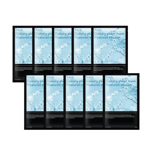 Abib Gummy sheet mask Hyaluron Sticker 27ml 10pcs