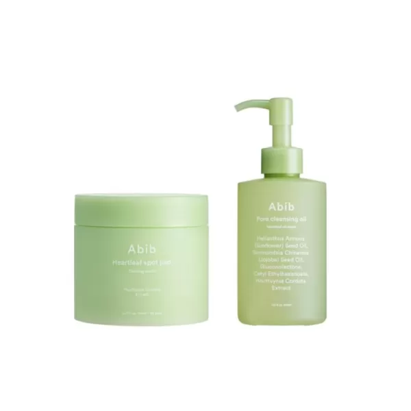Abib Heartleaf Spot Pad Calming Touch 80 pads ampamp Abib Pore Cleansing Oil Heartleaf OilWash 710 fl oz  210ml
