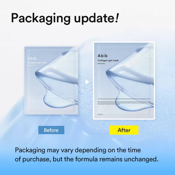 imageAbib Collagen Gel Mask Jericho Rose Jelly 4 Sheets Nourishing I Korean Vegan Collagen Cooling Nourishing Hyaluronic Acid Hydrogel Face Mask Skin CareHydrating Sedum 4pcs