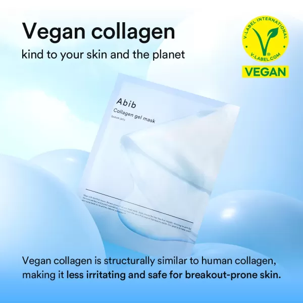 imageAbib Collagen Gel Mask Jericho Rose Jelly 4 Sheets Nourishing I Korean Vegan Collagen Cooling Nourishing Hyaluronic Acid Hydrogel Face Mask Skin CareHydrating Sedum 4pcs