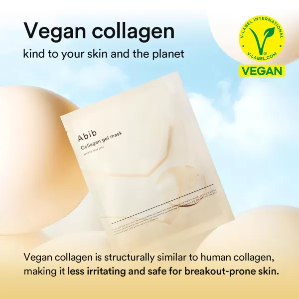 imageAbib Collagen Gel Mask Jericho Rose Jelly 4 Sheets Nourishing I Korean Vegan Collagen Cooling Nourishing Hyaluronic Acid Hydrogel Face Mask Skin CareNourishing Jericho Rose 4pcs