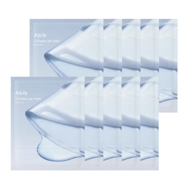 imageAbib Collagen Gel Mask Jericho Rose Jelly 4 Sheets Nourishing I Korean Vegan Collagen Cooling Nourishing Hyaluronic Acid Hydrogel Face Mask Skin CareHydrating Sedum 10pcs