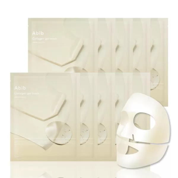 imageAbib Collagen Gel Mask Jericho Rose Jelly 4 Sheets Nourishing I Korean Vegan Collagen Cooling Nourishing Hyaluronic Acid Hydrogel Face Mask Skin CareNourishing Jericho Rose 10pcs