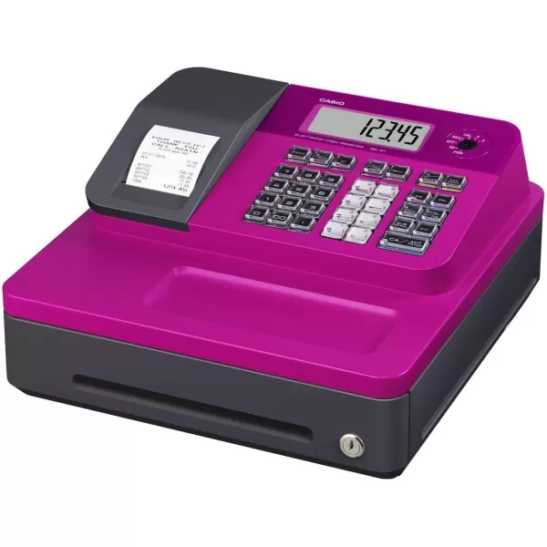 Casio Cash Register for SmallMedium Sized Retail Businesses Pink Bundle