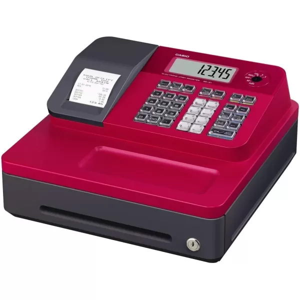 Casio Cash Register for SmallMedium Sized Retail Businesses Red bundle