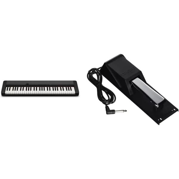 Casio Casiotone CTS1BK 61Key Portable Keyboard BlackBlack