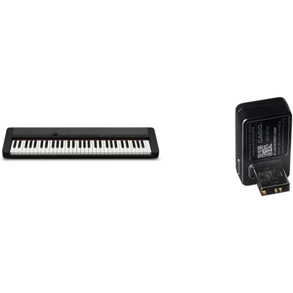 Casio Casiotone CTS1BK 61Key Portable Keyboard BlackBlack