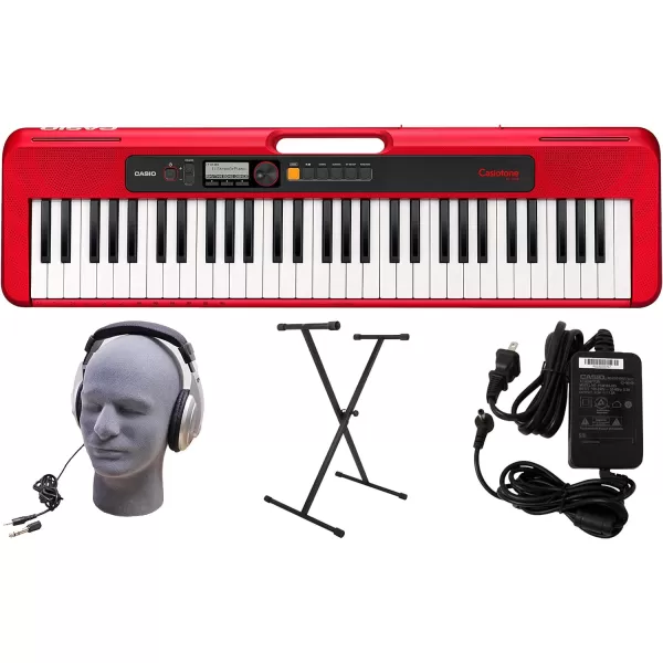 Casio Casiotone CTS200RD 61Key Portable Keyboard RedRed