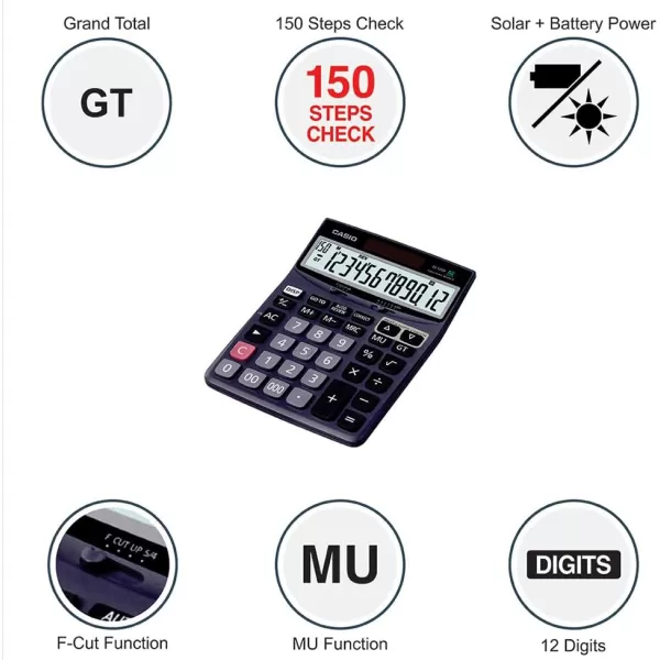 Casio DJ120D Business Desktop Calculator with Check ampamp Correct